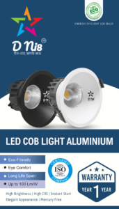 D ni8 LED Cob Light Aluminium
