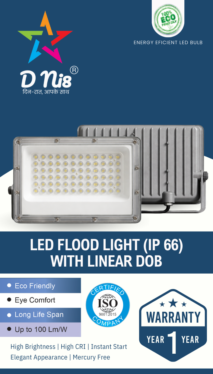 D ni8 LED Flood Light (IP 66) with Linear DOB