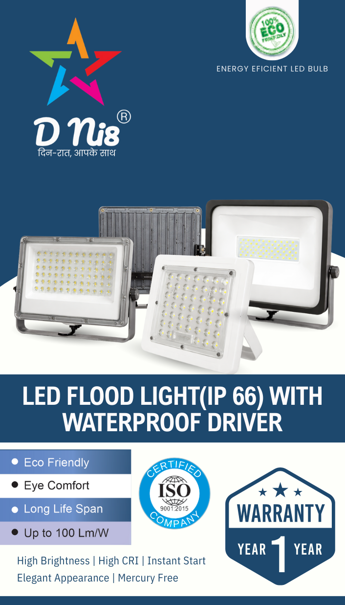 D ni8 LED Flood Light(IP 66) with Waterproof Driver