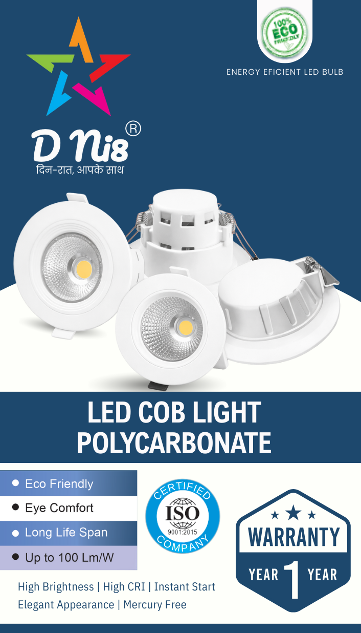 D ni8 LED Cob Light Polycarbonate