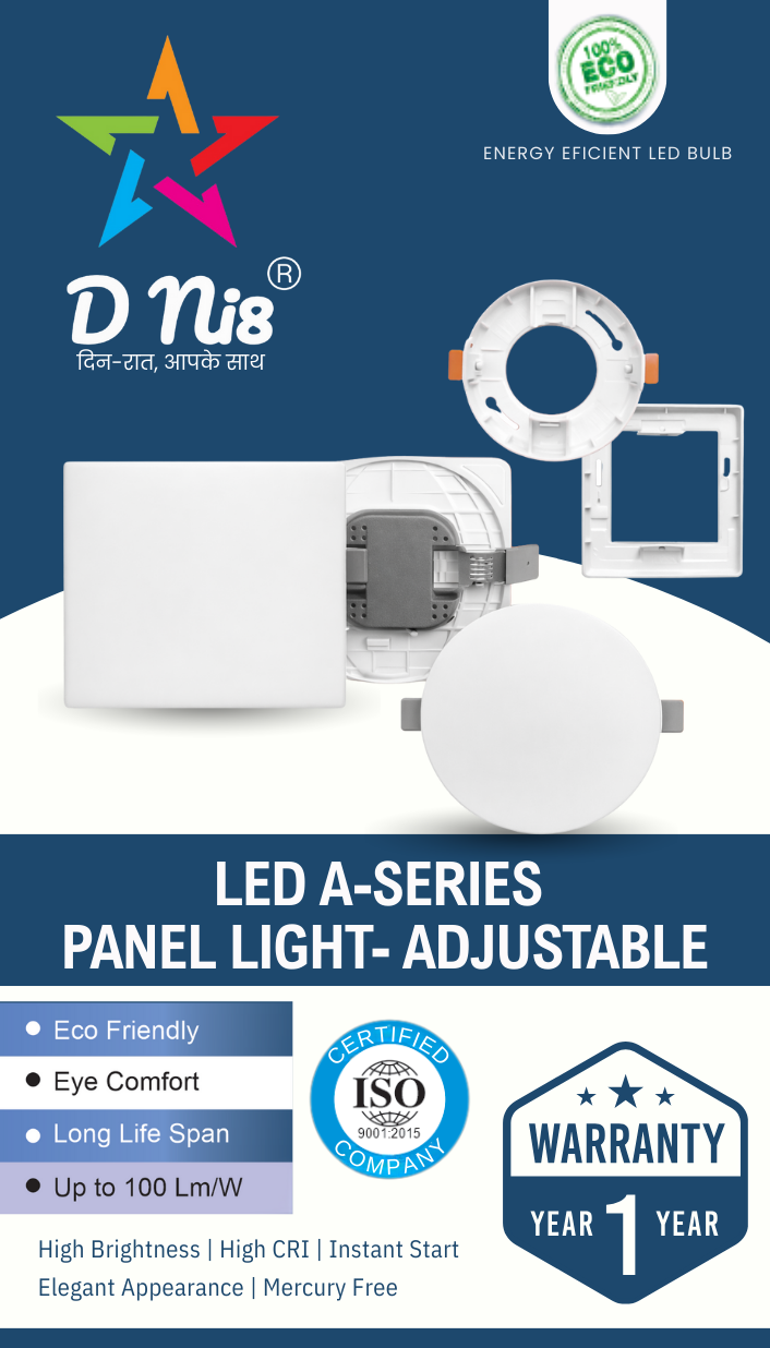 D ni8 LED A-Series Panel Light- Adjustable
