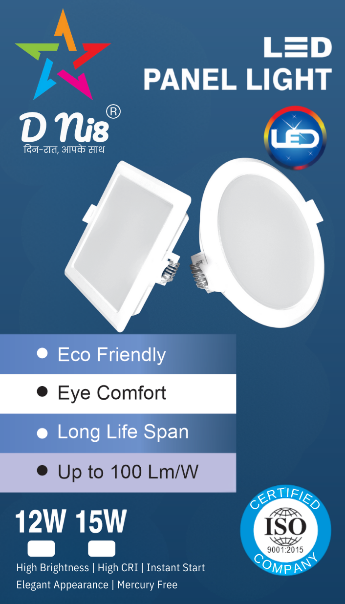 D ni8 LED planer Light 12-15W